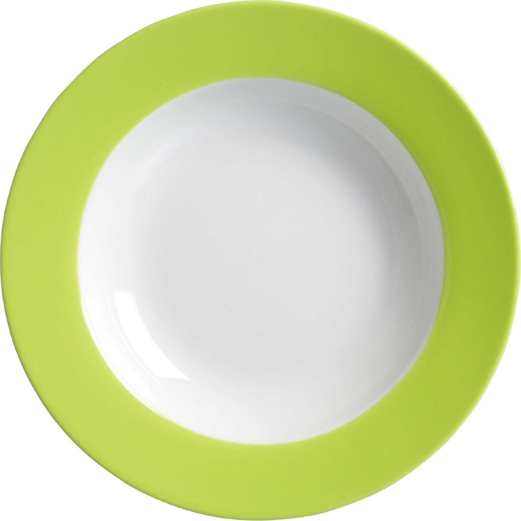 Ritzenhoff und Breker Doppio grün Suppenteller tief 22 cm Produktbild 