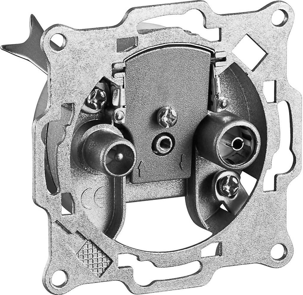 2-Loch Antennen-Stich-/End-Dose mit Koax-Stecker und Produktbild 