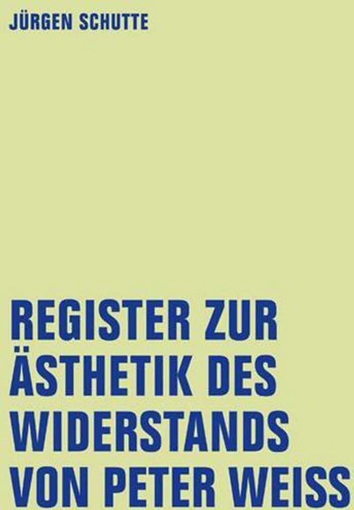 Guide de lecture Esthétique de la résistance Peter Weiss - Etudes Art