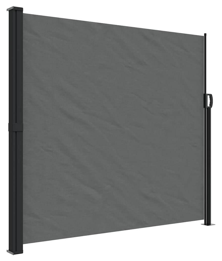vidaXL Ausziehbare Seitenmarkise Anthrazit 180x300 cm