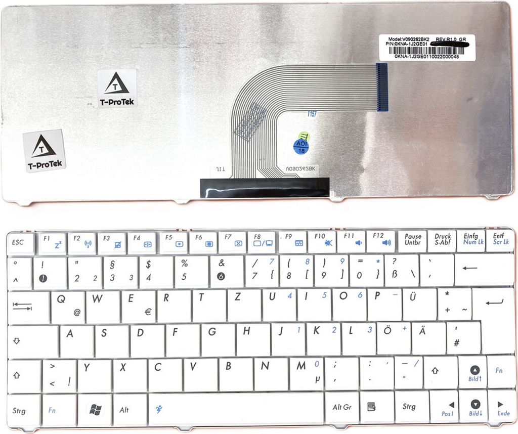 DEUTSCHE - Weiß Tastatur für Asus N10JB-1B N10JC-1B N10JH-1B