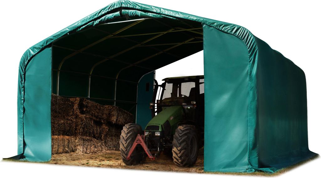TOOLPORT Tenda da pascolo 6x6m telone in PVC 850 N verde, Immagine del prodotto 