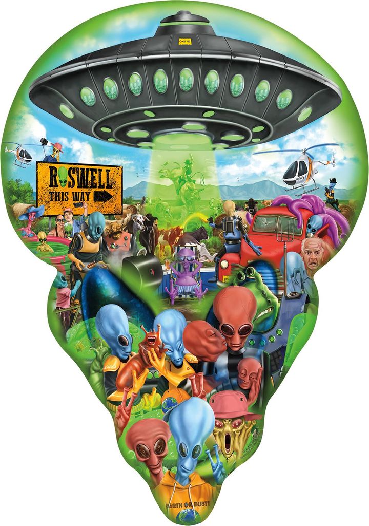 SunsOut Puzzle Roswell This Way - 750 Teile Fantasy Legespiel