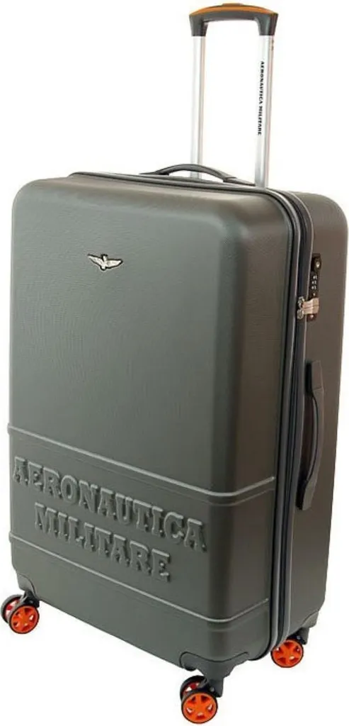 Bagage Cabine Aeronautica Militare AM22070AN Format Trolley Rigide Noir