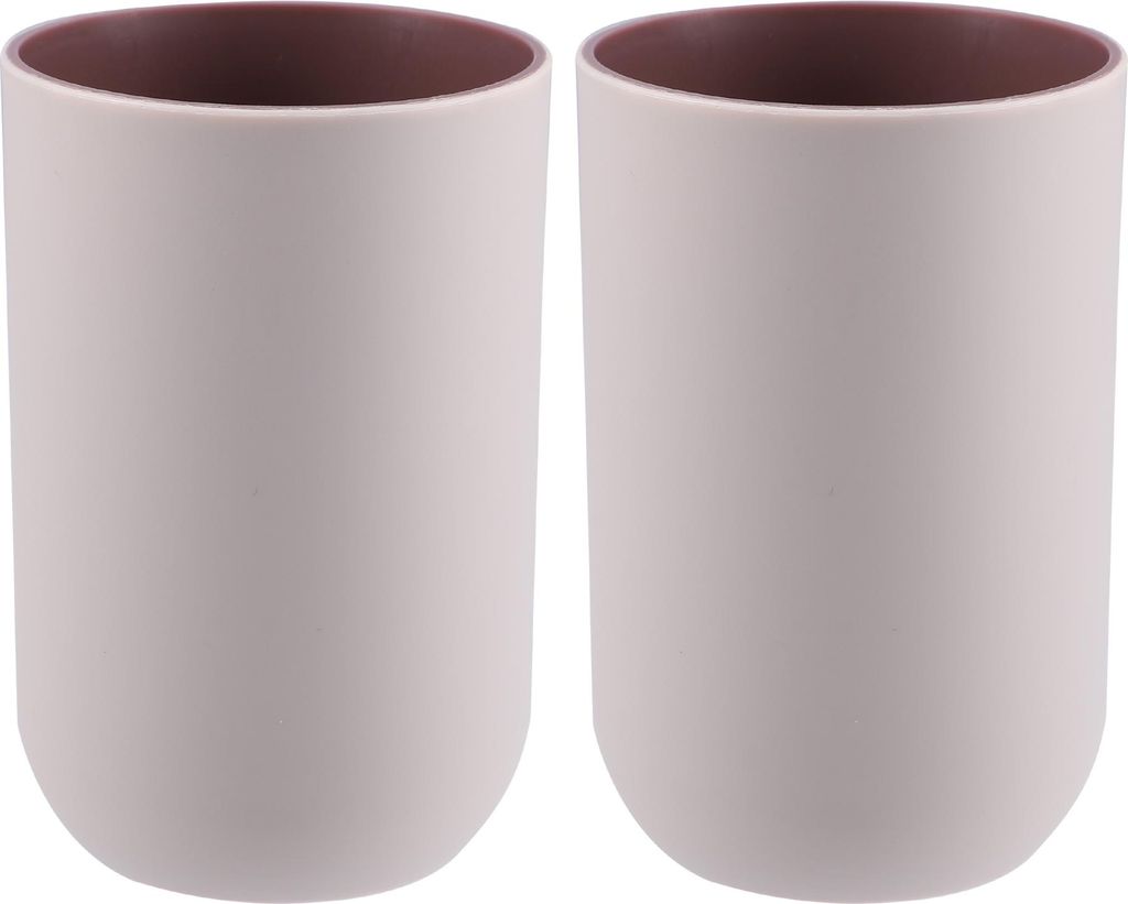 2 Stück Badezimmer Tassen Zahnbürste Tasse Badezimmer Ersatz Rosa 4.33 ''x2.76 '' 350ml