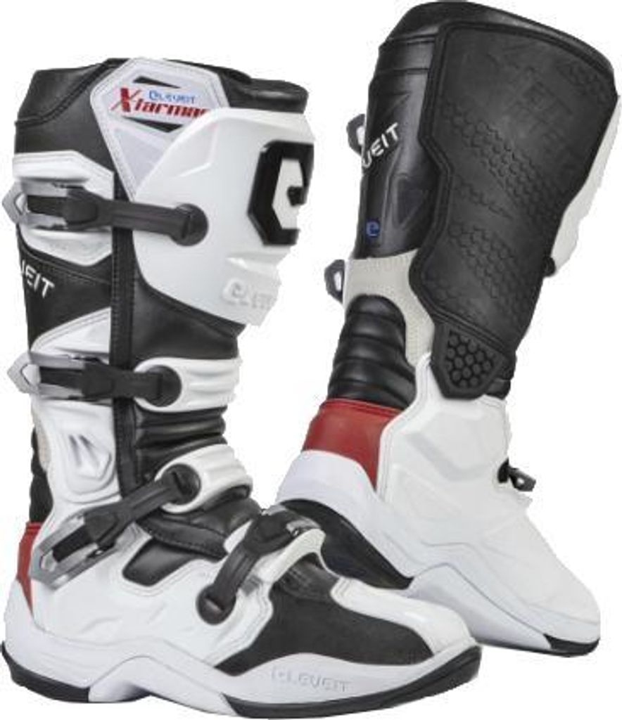 Eleveit X Tarmac Motocross Stiefel Farbe: Schwarz/Weiß, Produktbild 