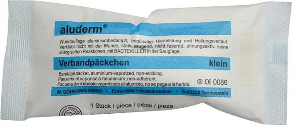 SÖHNGEN aluderm-Verbandpäckchen, klein DIN 13151