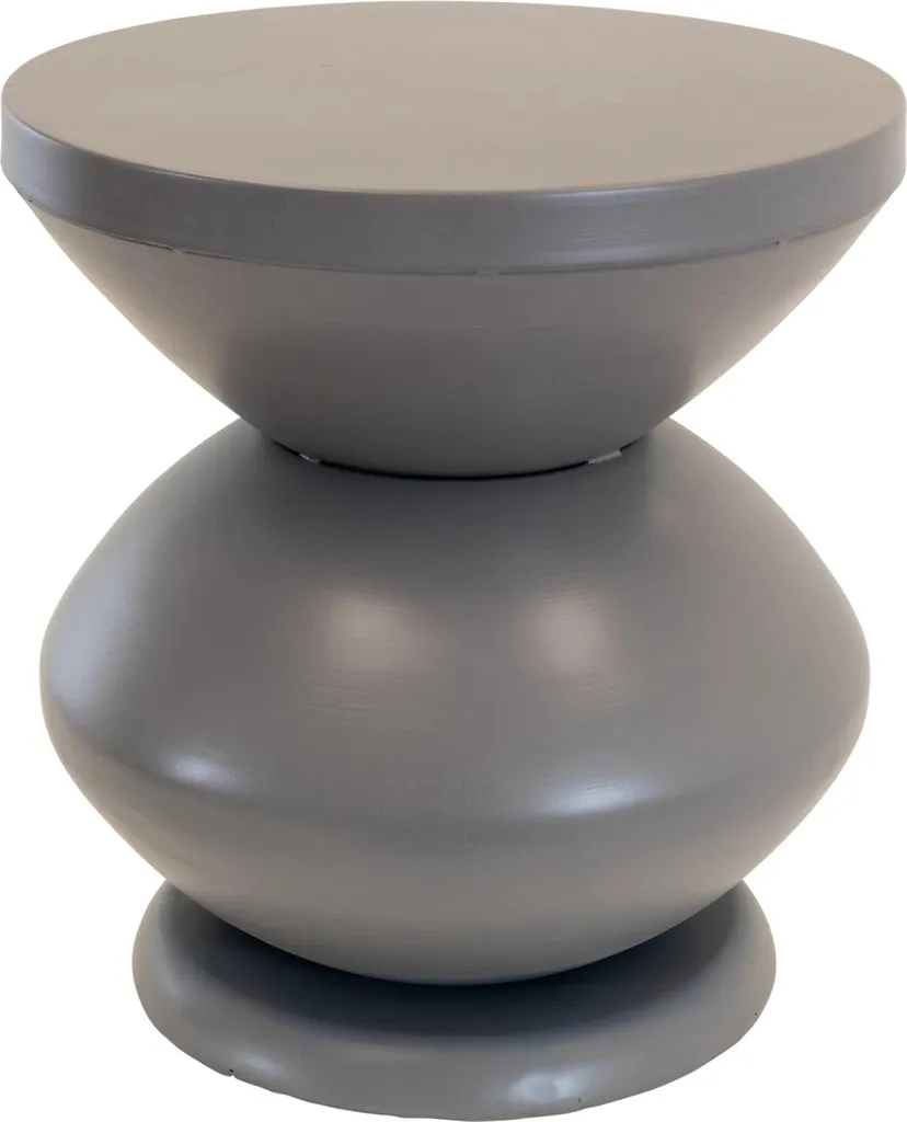 Tavolino da Caffè in Acciaio Grigio Ø35 cm - Eleganza Minimal Ø35x37