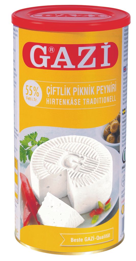Gazi Hirtenkäse traditionell 3x 800g 55% Fett i.Tr. Beyaz Peynir Kuhkäse Kuhmilch