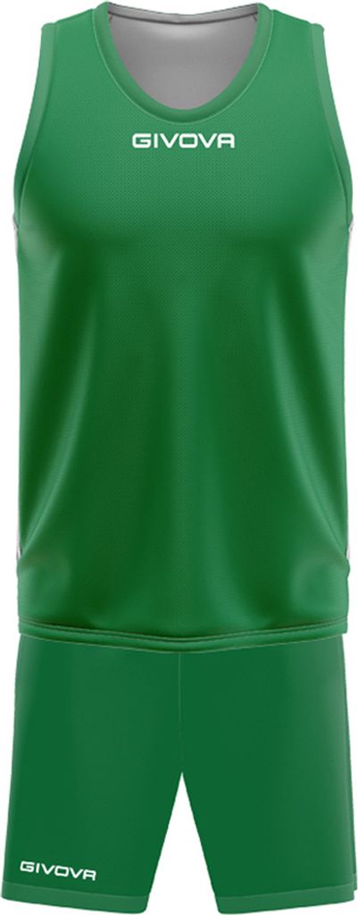 verde/bianco XL|Givova Basketball Wende Trikot-Set KITB03-1303