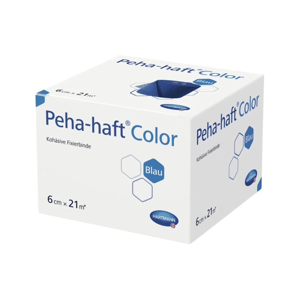 Peha-haft Hartmann Blu 6cm x 21m: Benda Autoaderente per Atleti