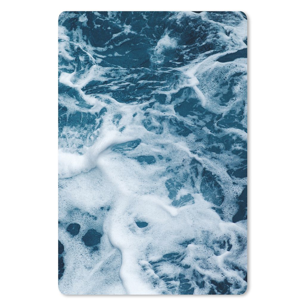 MuchoWow Mauspad Mousepad Wellen - Wasser - Meer - Schaum 18x27 cm - Mousepads - Maus Mat - Pad - Mausunterlage