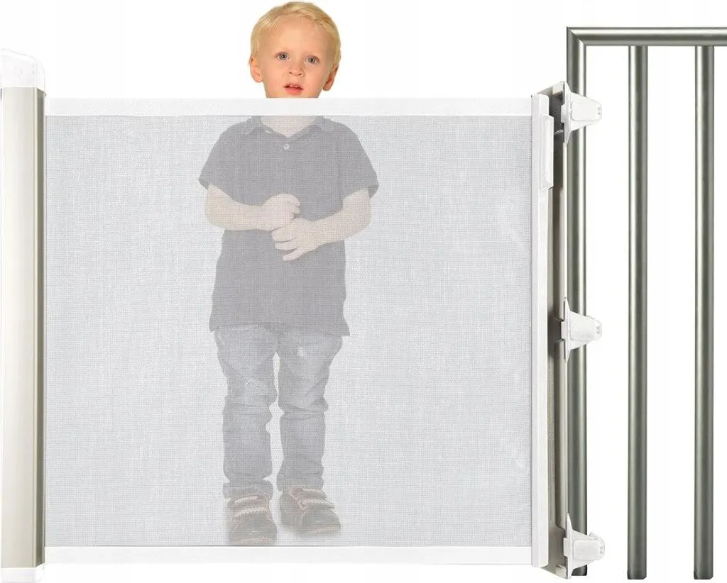 Lascal KiddyGuard Avant barrière de sécurité rétractable 120cm blanche - 13