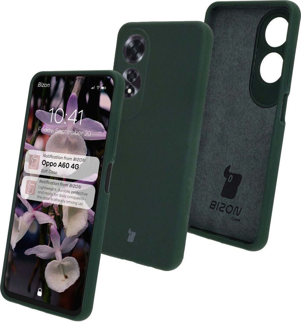 Bizon Soft Case für Oppo A60 4G, Dunkelgrün