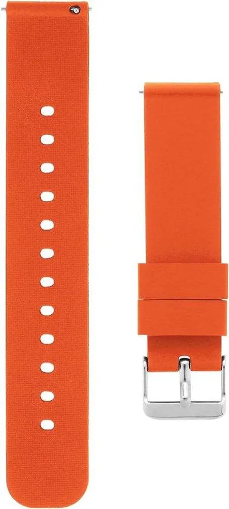 Bracelet montre silicone 22mm noir avec boucle acier inoxydable
