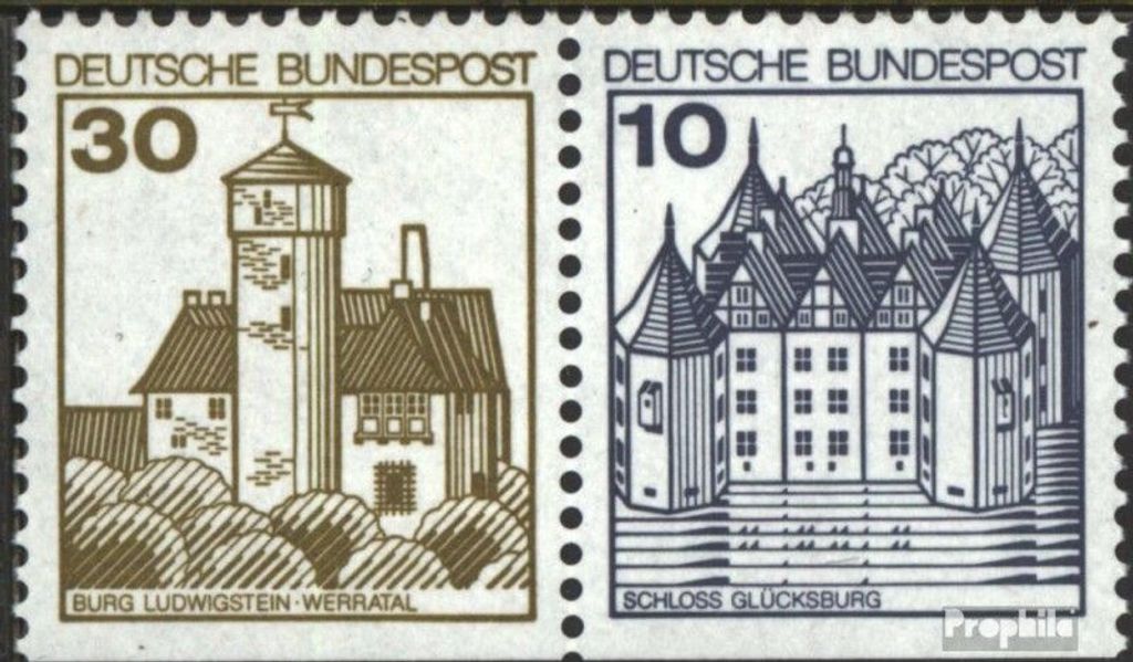 Briefmarken BRD (BR.Deutschland) 1990 Mi W62II Lettersetdruck gestempelt