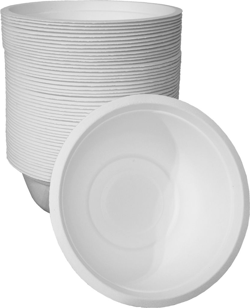50 Suppenschalen Suppentassen Suppenschüsseln Zuckerrohr-Bagasse 500 ml