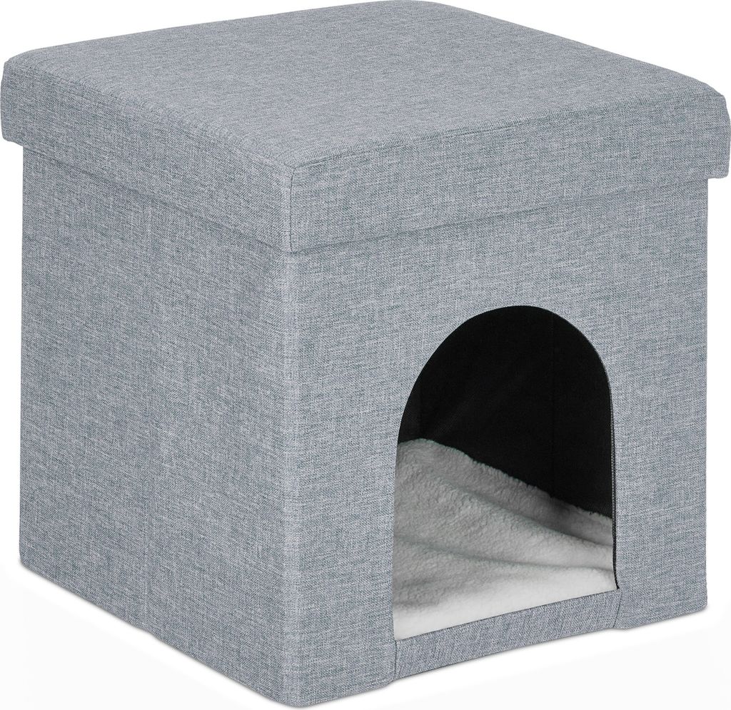 Relaxdays Katzenhöhle, Rückzugsort für Katzen und kleine Produktbild 