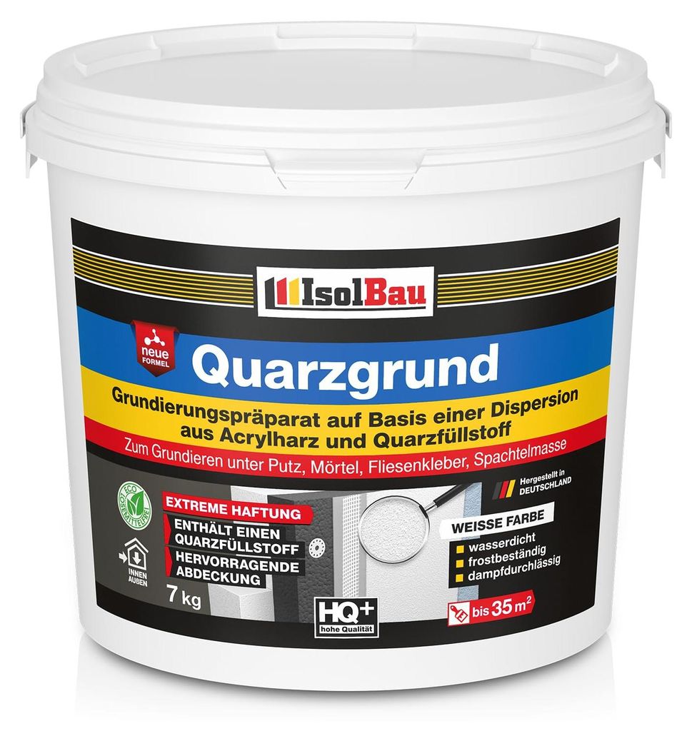 Isolbau Quarzgrund - 7 kg Grundierung für Beton & Holz, Produktbild 