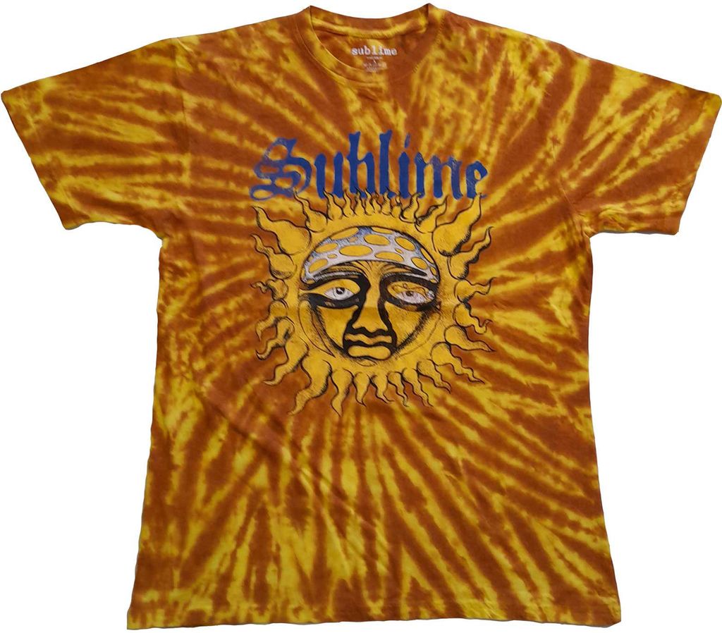 Sublime - T-Shirt Batik für Herren/Damen Uni RO4620 (L) (Orange)