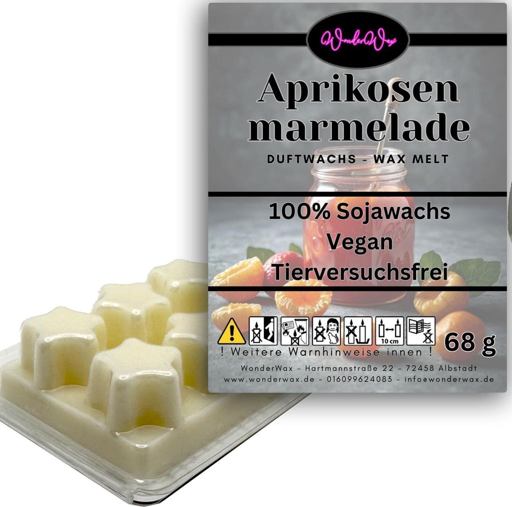 WonderWax Duftwachs Wax Melts für Duftlampe, 6 Sterne Duftmelt Wachsmelt Sojawachs Duftwachs Würfel für Raumdüfte, Wachs Duftöl Winter Indoor ...