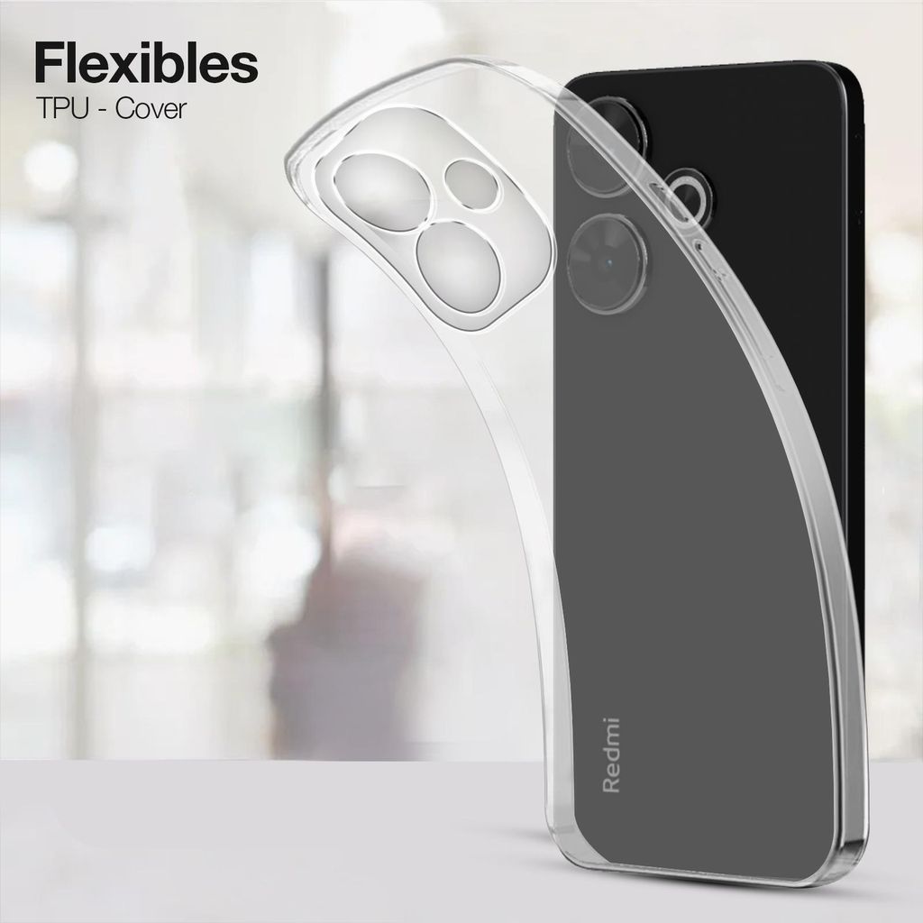 Slim Cover für Xiaomi Redmi 13 Hülle Transparent Flexibel Produktbild 