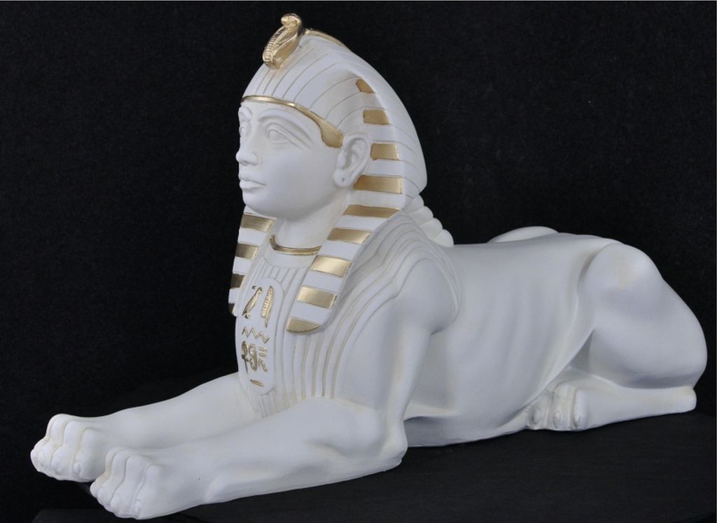 Design Ägyptischer Figur Sphinx Statue Skulptur Skulpturen Dekoration 2803 Neu