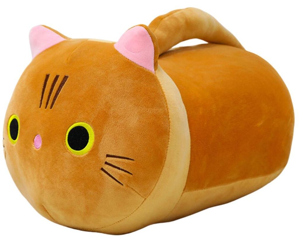 Lean Plüsch Maskottchen Schmusekatze Mit Langem Schwanz Rot 40Cm