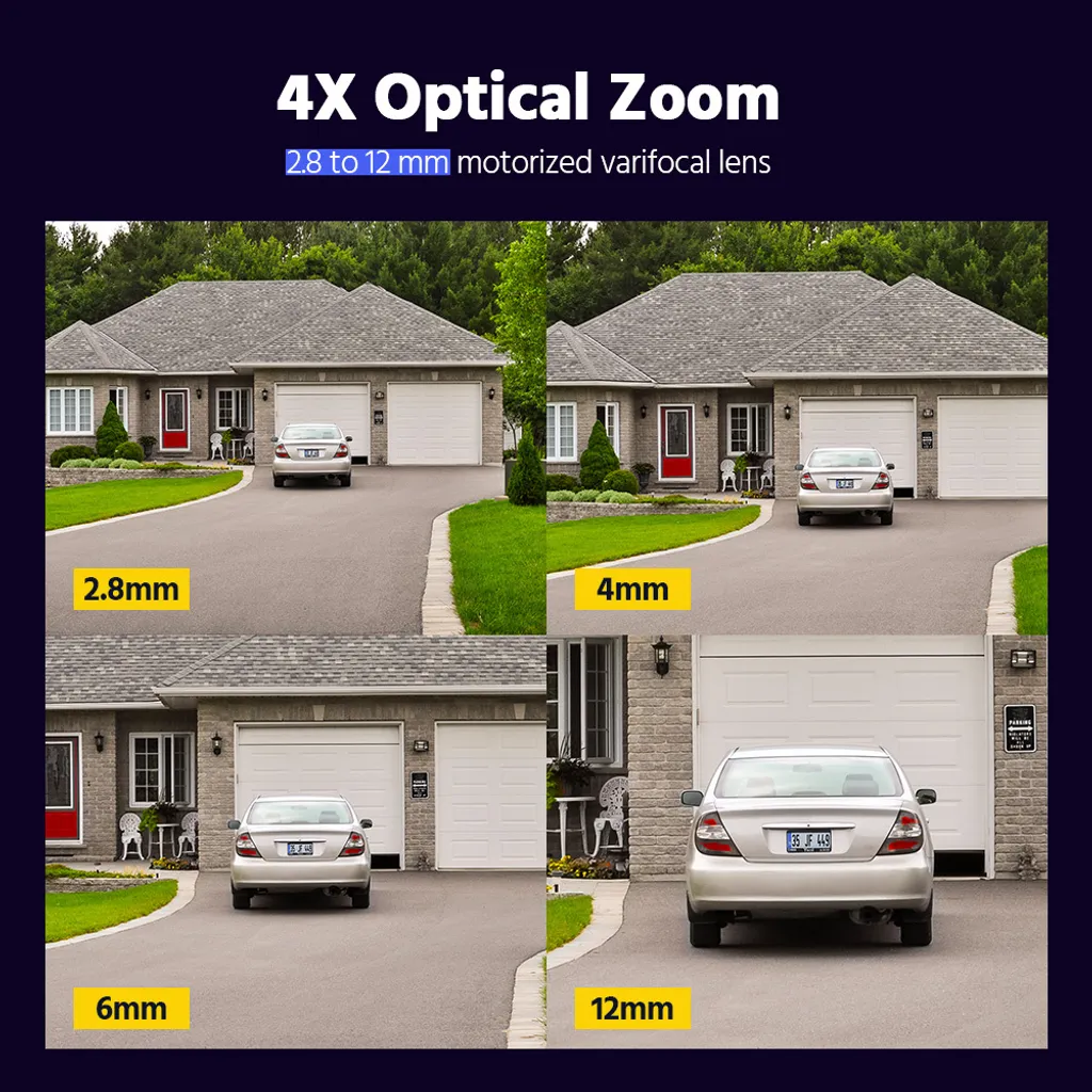 Caméra bullet connectée 4K avec double éclairage extérieur intelligent - 2