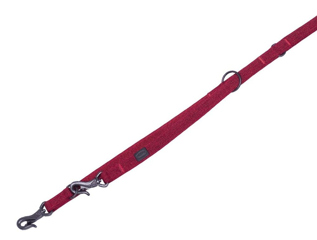 Nobby Führleine Linen Deluxe rot, Maße: 200 cm / 16 mm