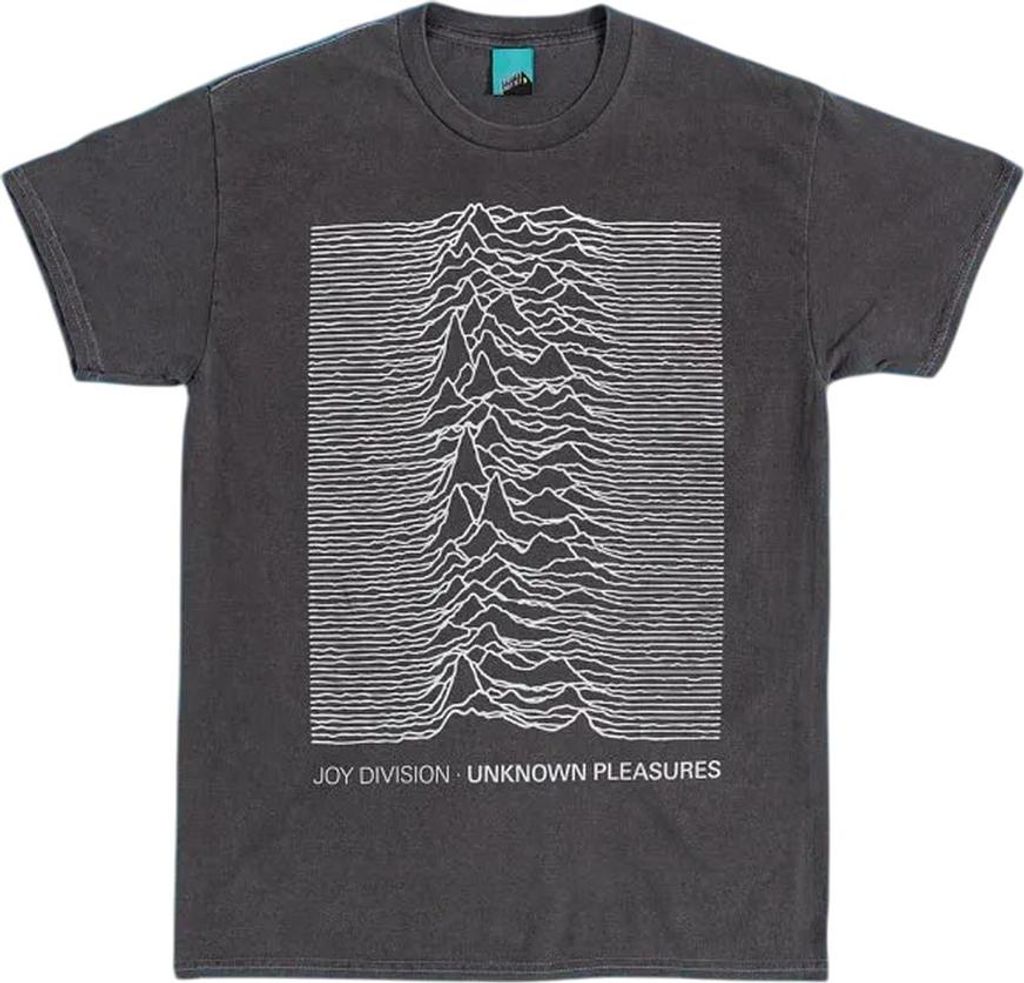 Joy Division - "Unknown Pleasures" T-Shirt für Herren/Damen Uni TT491 (M) (Schwarz/Holzkohle)