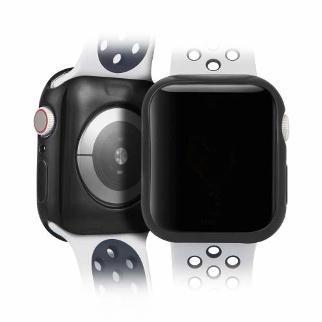DUX DUCIS 2x Silikon TPU Schutzhülle für Apple Watch 4 40mm schwarz und transparent