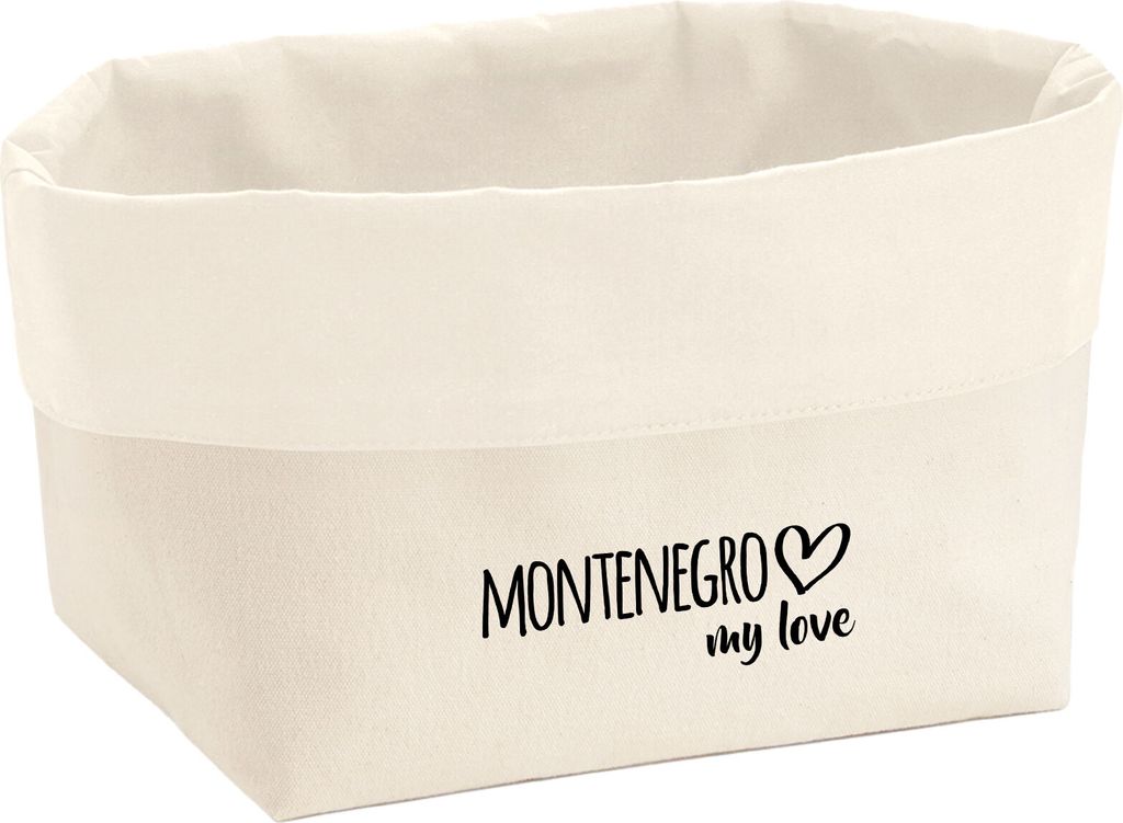Huuraa Organizer Monte my love 3 Liter Medium Canvas Baumwolle Utensilo Geschenkidee