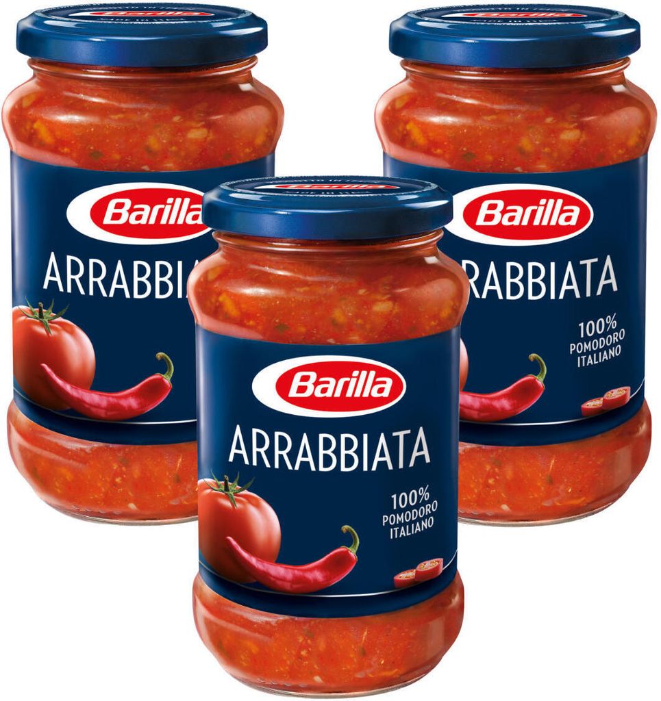 Barilla Pasta Sauce Arrabbiata herbvorragend zu Nudeln 400g Produktbild 