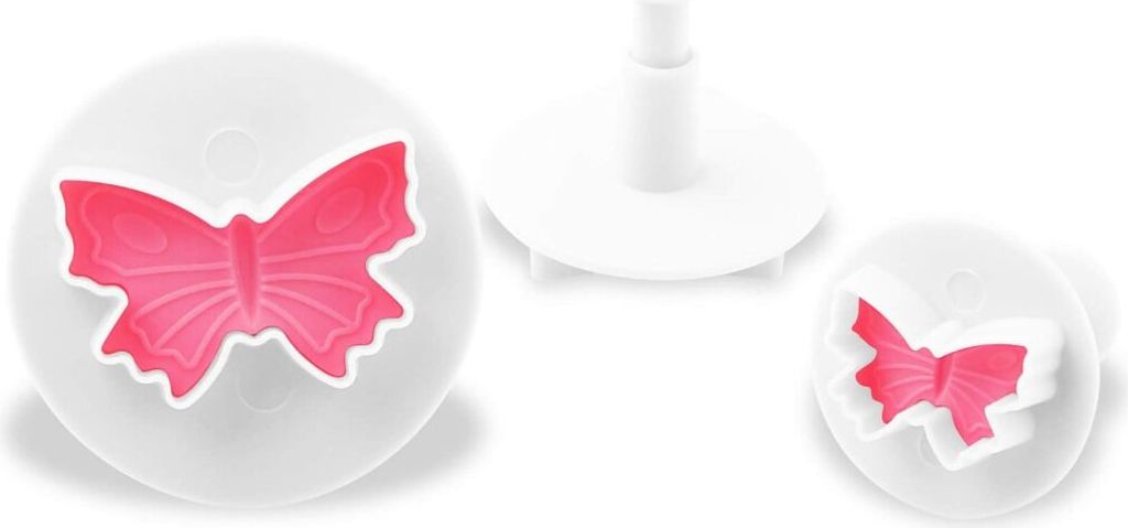 Dr. Oetker Dekorausstecher 3er "Schmetterling", Ausstechformen für die ganze Jahreszeit, Ausstecher für Marzipan und Fondant - spülmaschinengeei...