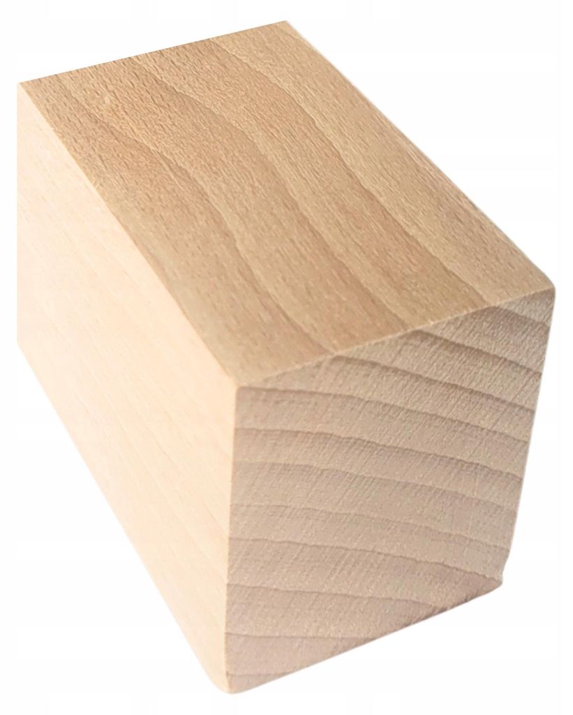 Buchenholz-Kantholz Möbelbein 10 cm, Holz, 55 x 45 mm Produktbild 