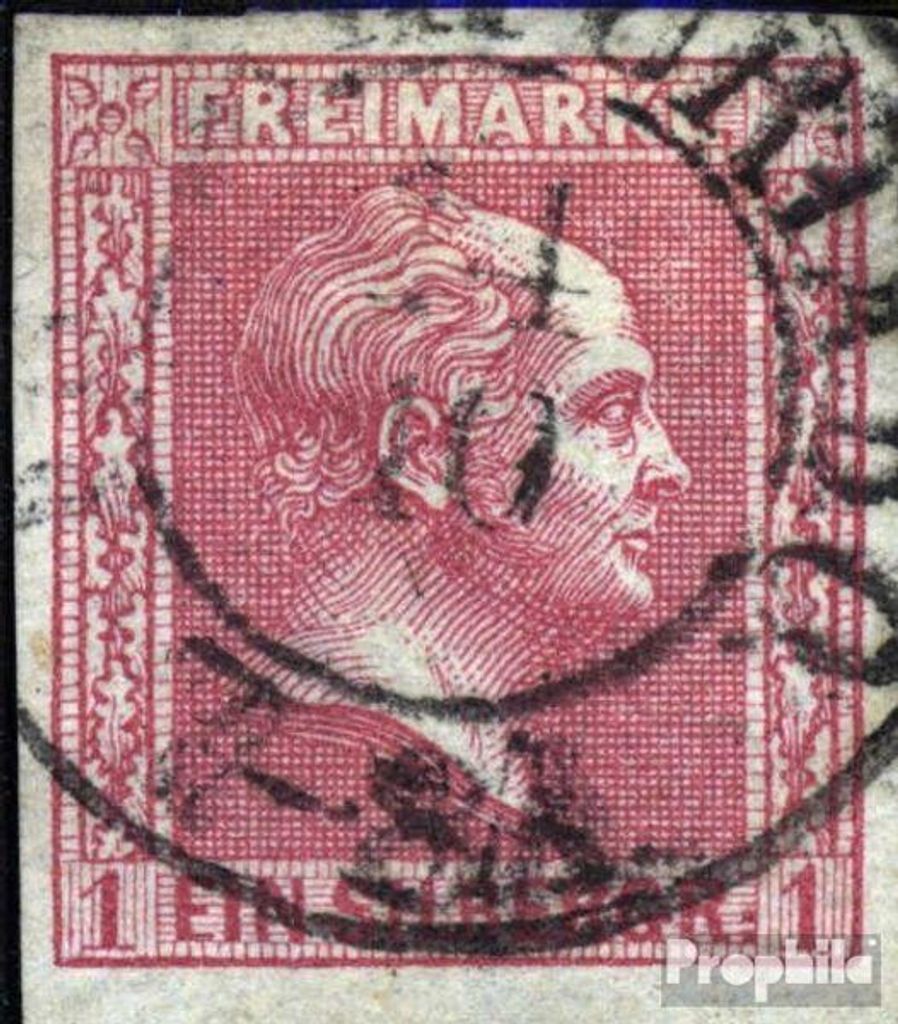 Briefmarken Preußen 1858 Mi 10 Pracht gestempelt Friedrich Produktbild 