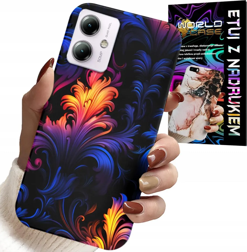 Cover Moto G54 5G Abstract Foil - Design Glamour e Anti-Urto