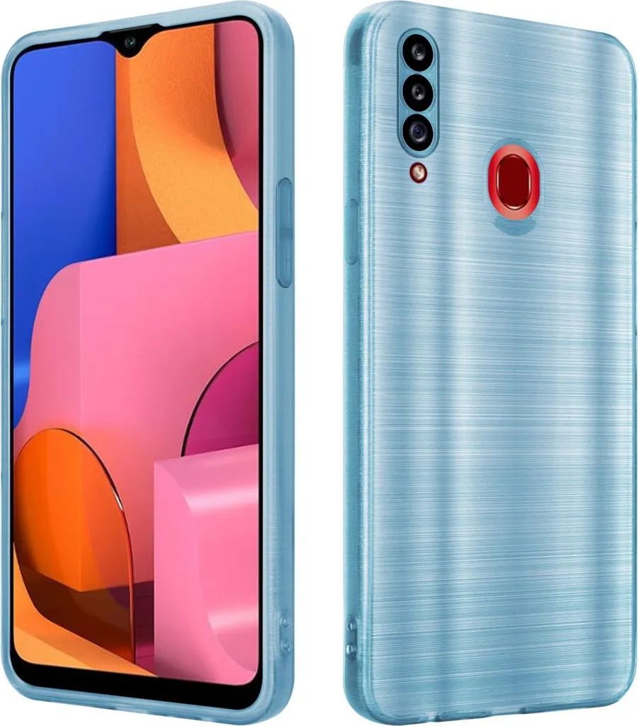 Custodia Samsung A20s Cadorabo TPU Turchese - Slim Fit Anti-Shock
