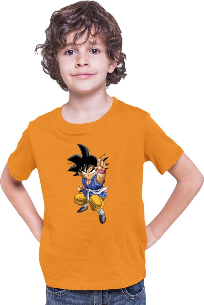 Kinder T-Shirt Dragon Anime Manga Ball Z Goku 16, 3-4 Jahr - 104 / Orange