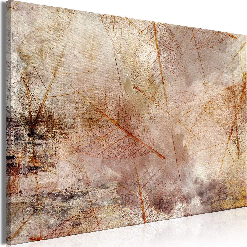Italienischer Leinwand Leinwandbild - Imprint of Nature (1 Part) Wide 90x60 cm Abstrakt b-C-0739-b-a