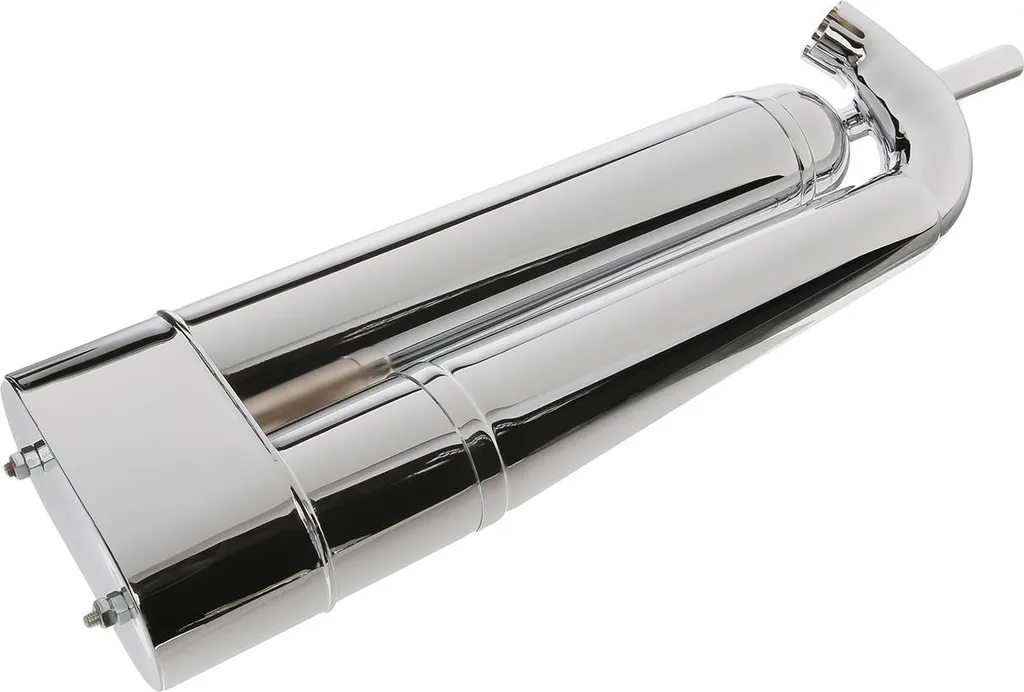 Pot d'échappement Ø35mm chromé pour scooter IWL TR150 Troll - Silencieux