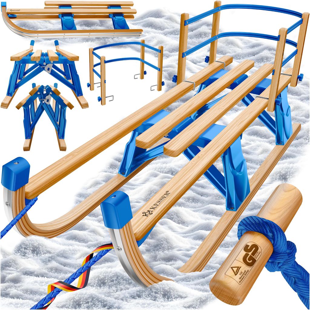 Slittino in legno KESSER® Premium, slittino pieghevole per Immagine del prodotto 
