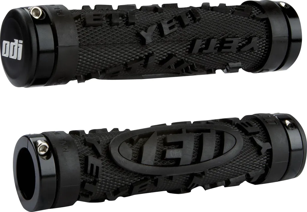 Poignées VTT ODI Yeti Hardcore Lock-On Bonus Pack Noir avec Colliers