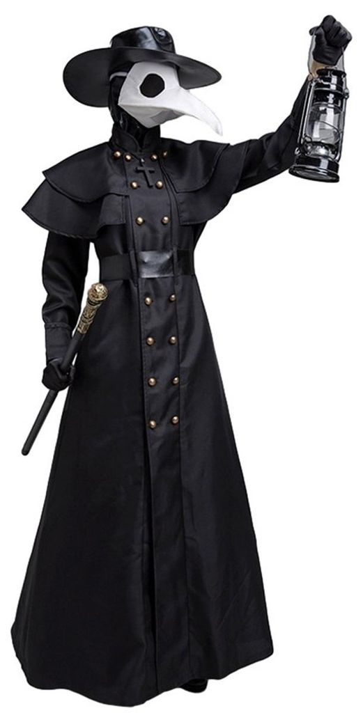 Pestdoktor-Kostüm – Halloween Mittelalter Steampunk Wind Produktbild 