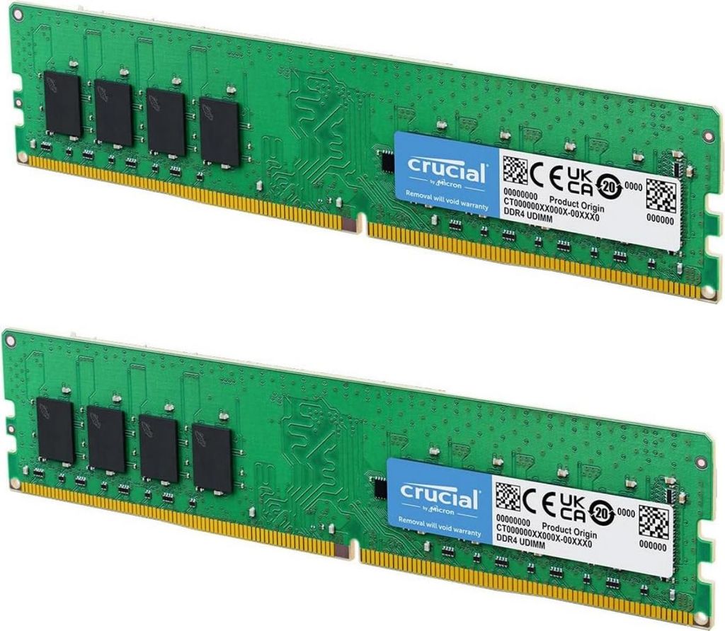 Crucial RAM 32GB 4x8GB DDR4 3200MHz CL22 DIMM Desktop PC Arbeitsspeicher
