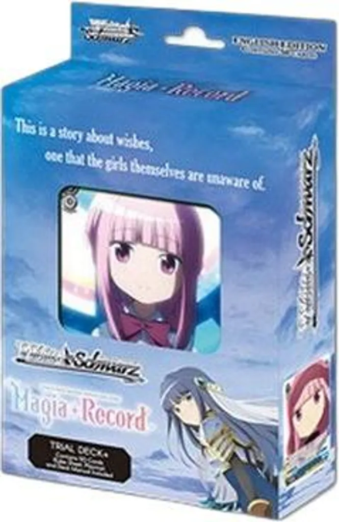 Pack de Cartes Magia Record Madoka Magica Weiss Schwarz Deck pour Débutant
