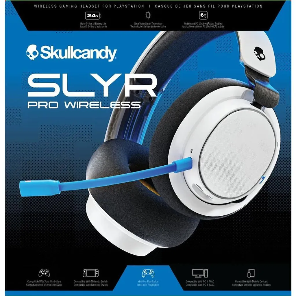 Skullcandy SLYR Pro Wireless Weiß Digi Hype Casque Gamer Multiplateforme - 3