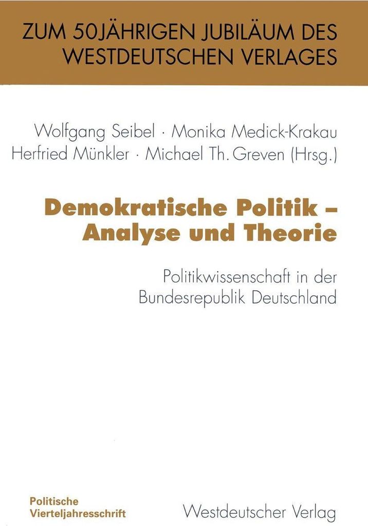 Demokratische Politik - Analyse und Theorie