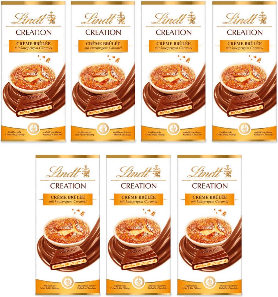 Lindt Creation Crème Brulee au caramel croustillant 150g Image du produit 